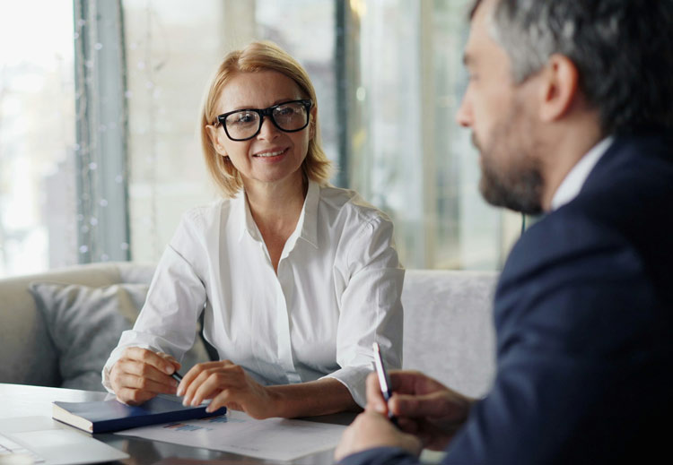 RSSA meeting with a self-employed business owner