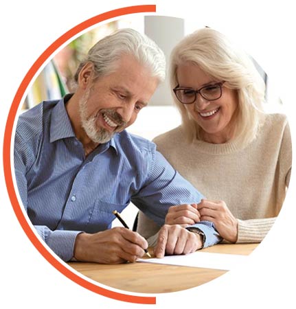 Retired Couple Working On Social Security Application