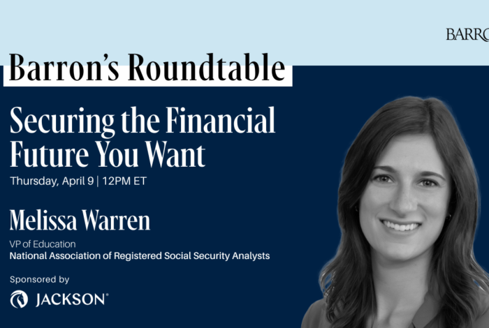 NARSSA Invited to Participate in Barron’s Magazine Roundtable Event on Social Security